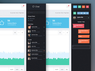 Dashboard chat