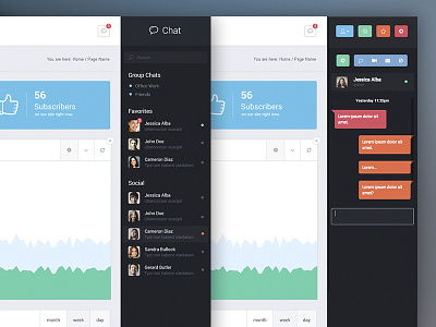 Dashboard chat chat dashboard design icon message online ui ux web web design
