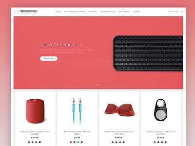 redesign art direction ecommerce homepage product redesign shop slider ui ux