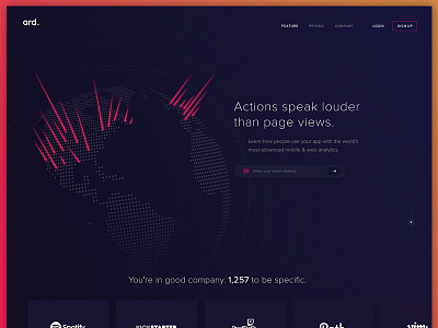 landing by Ruslan Siiz on Dribbble