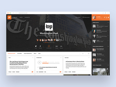 IJR account app article grid interface logo news reading typography ui ux web