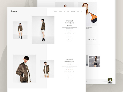 Femme clean ecommerce fashion grid instagram layout logo magazine minimal typography