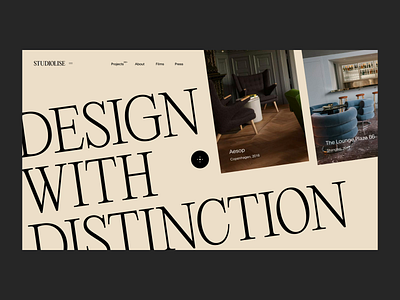 STUDIOLISE agency animation grid interior landing layout minimal portfolio slider studio typography ui web web design