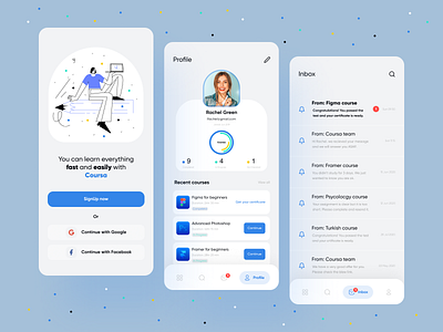 Online Course app by Pegah Navid on Dribbble