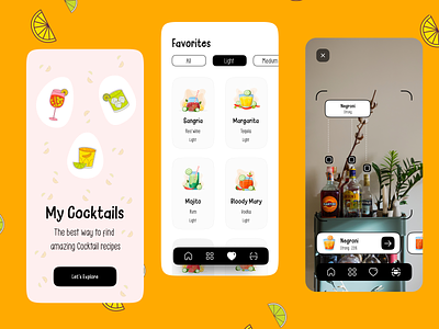 AR Cocktail Recipe App