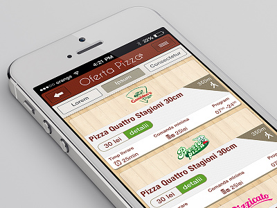 Pizza order app food app ios iphone pizza app ui