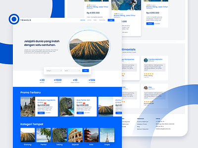 Experimental | Travel Homepage design