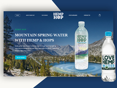 Purified mountain spring water design designs ecommerce landing page minimal minimalist mountain water online store springwater ui uidesign uidesigns uiux ux web website website design