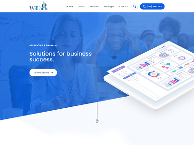Williams - Accounting & Consulting accounting accounting software consultancy consulting design minimal minimalist ogma online ui uidesign uxdesigns web web design website website design
