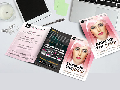 InstaBeauty - Magazine Cover beauty beauty salon branding clean designs graphic design illustration magazine magazine cover minimalist print professional salon typography uidesign uidesigns uiux