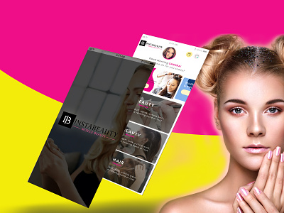 Splash Screen of Beauty Salon Mobile App