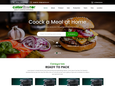 Online order food website design design food order food ordering online order online store ui website website builder website concept website design