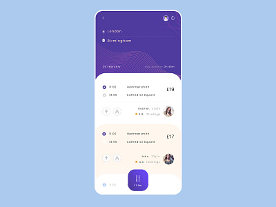 Carpooling App Design