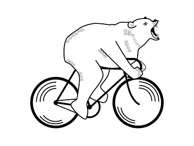 Bear On Bicycle animals bear bicycle
