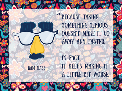 Don't Take Life Too Seriously illustration life quote