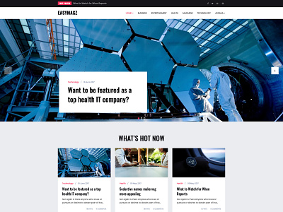 Bold Easymagz - News and Magazine Joomla template