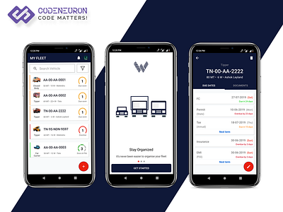 Waahan - Smart Fleet Management App android app android app design app logistics app mobile design mobile ui ui ux