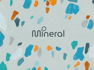 Mineral branding clay cosmetics logo design logo designer mask mineral natural cosmetics terazzo