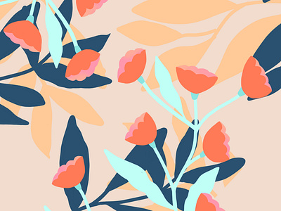 Flora applepencil applepencilillustration design digitalart flat illustration floral floral pattern flowers illustration illustration digital pastel pattern pattern design procreate tulips