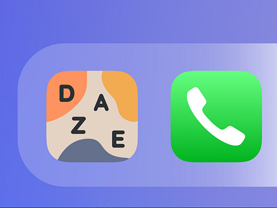 005 #DailyUI - Daze App Icon app design app icon app icons daily ui dailyui dailyuichallenge icon ios app pastel sketch ui ui design user interface ux