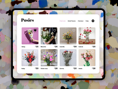 030 #DailyUI Pricing branding dailyui dailyuichallenge florist website florists illustration ui ui design