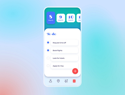 042 #DailyUI TRAVEL App To-do List app design dailyui dailyui042 dailyuichallenge design to do travel travel app ui ui design uidesign ux
