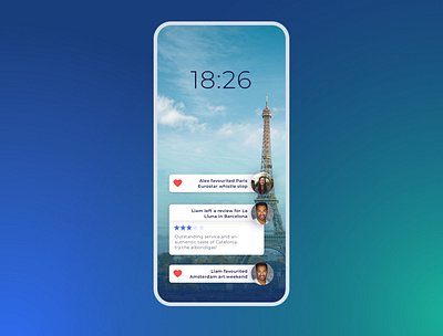 049 #DailyUI Notifications app design dailyui dailyuichallenge graphic design mobileui notifications travel app ui ui design