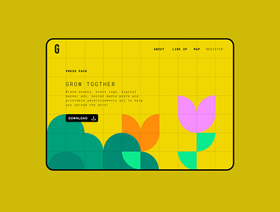 051 #DailyUI PressPack branding dailyui dailyui051 dailyuichallenge design event event branding eventwebsite garden gardening natural plants presspack tulips ui ui design ux website