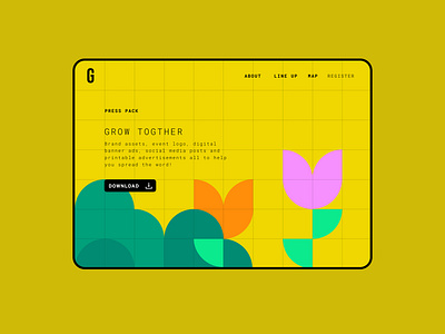 051 #DailyUI PressPack branding dailyui dailyui051 dailyuichallenge design event event branding eventwebsite garden gardening natural plants presspack tulips ui ui design ux website