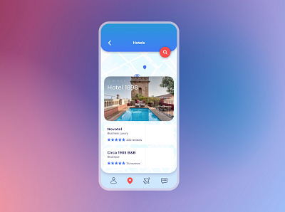 067 #DailyUI Travel App - Hotel Booking app app design booking branding dailyui dailyuichallenge design hotel map travel travel app travel app ui ui ui design