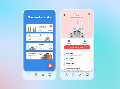 079 #DailyUI Travel App Itinerary app design dailyui dailyuichallenge design itinerary travel travelapp ui ui design ux