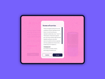 089  #DailyUI Terms of service