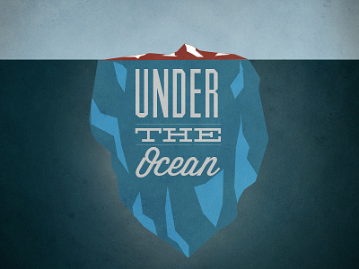 Under The Ocean design graphic design ocean type