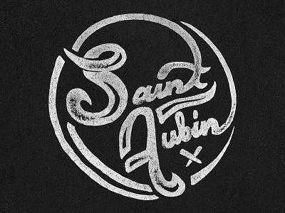 Saint Aubin Logo band design graphicdesign handdrawn handdrawntype logo music type typography