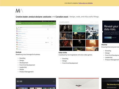 Basic Grid grid media queries portfolio reboot