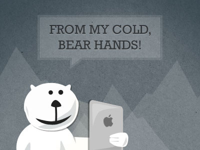 From My Cold Bear Hands bear charlton cold hands heston ipad