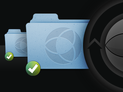 Vicious Circle arrows badge black blue folder green grey onehub sync