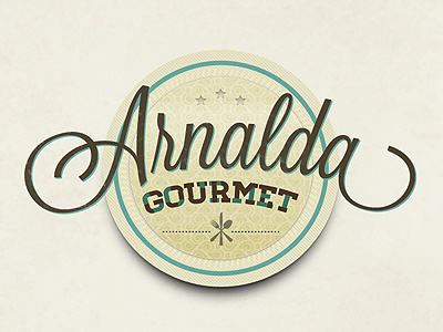 Arnalda Gourmet font food gourmet logo