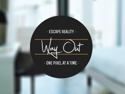 Way Out blog font logo