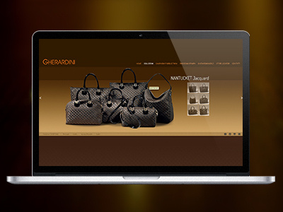 Luxury bags Website art direction brown dark gallery gold html5 jquery luxury product gallery ui web web design