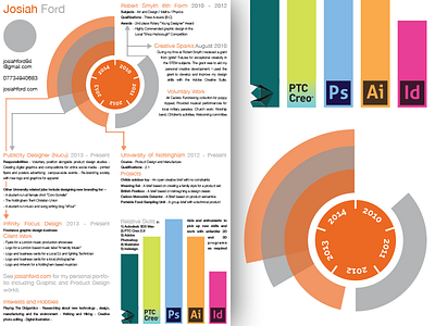Creative CV (WIP) creative cv graphs illustrator infographic layout personal skills wip