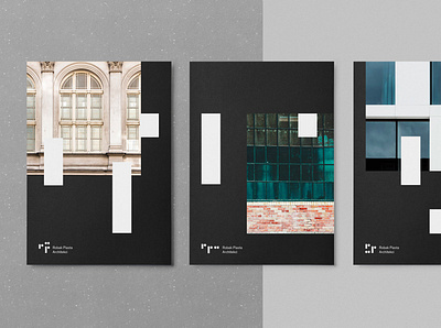 RP Architects branding architecture brochure folder logo minimalist logo visual identity