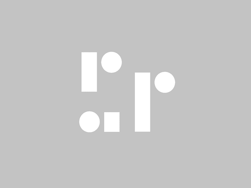 RP Architects dynamic logo animated gif architecture black and white dynamic logo logo minimalist