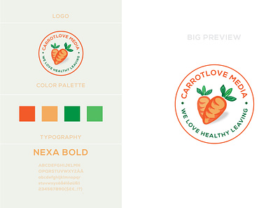 carrot logo design branding business food identity illustration logo logo design vector