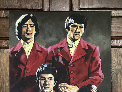 The Kinks in Acrylic illustration paintings poster print real painting