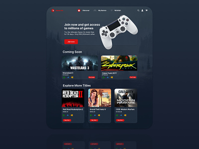 Stay at home and Level UP! Game ON! dark design gaming ui ux web website