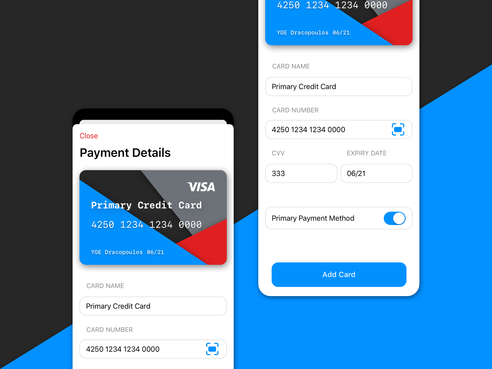 Payment Method by Yeorgios on Dribbble