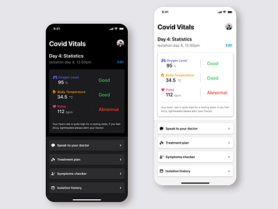 COVID 19 Vitals Tracker