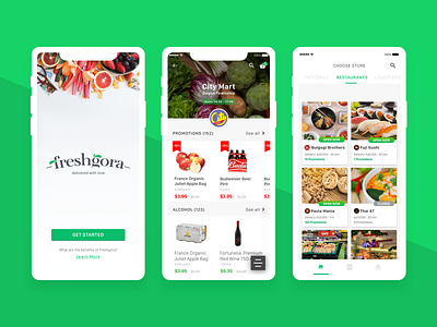 Freshgora - Delivery App delivery delivery app design food mobile app ui ux