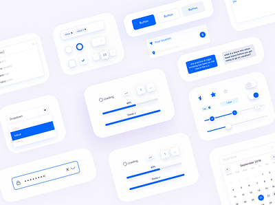 Components Library app app design brand branding clean clean ui component concept design icon ios symbol ui ui design uidesign uiux ux web website white